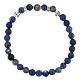 Bracciale elastico Madonna Miracolosa decina sodalite 6mm s2