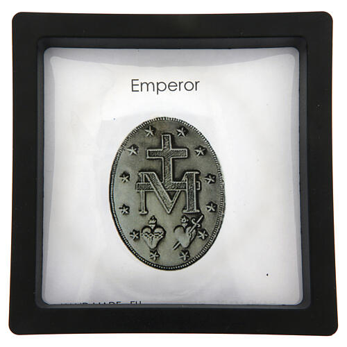 Elastic rosary bracelet, Miraculous Medal and imperial stone beads of 0.24 in 4