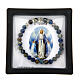 Pulsera elástica Virgen Milagrosa decena piedra imperial 6mm s3