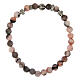 Elastic Decade Rosary Bracelet with Miraculous Madonna Zebra Jasper 6mm s1