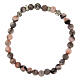 Elastic Decade Rosary Bracelet with Miraculous Madonna Zebra Jasper 6mm s2