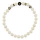 Elastic rosary bracelet with Miraculous Medal and 0.24 in tridacna beads s2