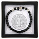 Pulseira elástica São Bento dezena ónix 6 mm s3