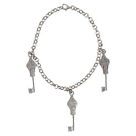 Limitierte Armband mit 3 Jubiläumsschlüsseln 2025 aus 925er Silber