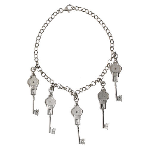 Bracciale argento 925 con 5 Chiavi Giubileo 2025 edizione limitata 2