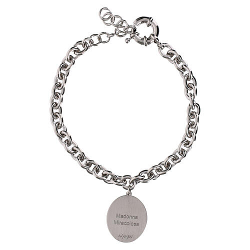 Armband, AMEN, rhodiniertes Messing, mit Darstellung der Wundertätigen Gottesmutter 4