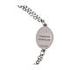 Bracciale doppia catena Madonna Miracolosa Amen in ottone rodiato s4
