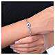Bracciale Madonna di Pompei in ottone rodiato doppia catenina Amen s2
