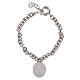 Bracciale maglie spesse Amen medaglia Madonna di Loreto in ottone rodiato s2