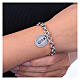 Bracciale maglie spesse Amen medaglia Madonna di Loreto in ottone rodiato s2