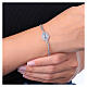 AMEN bracelet of rhodium-plated brass, double chain and Our Lady of Loreto medallion s2