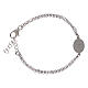Bracciale Amen doppia catenina in ottone rodiato medaglia Madonna di Loreto s2