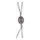 Bracciale Amen doppia catenina in ottone rodiato medaglia Madonna di Loreto s3