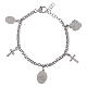 Bracciale Madonna di Fatima con zirconi bianchi Amen in ottone rodiato s2
