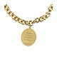Bracciale Amen Madonna di Fatima in ottone dorato con maglie spesse s4