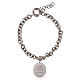 Bracciale Amen in ottone rodiato con maglie spesse Madonna di Fatima s3