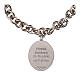 Bracciale Amen in ottone rodiato con maglie spesse Madonna di Fatima s4