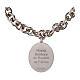 Bracciale Amen in ottone rodiato con maglie spesse Madonna di Fatima s5