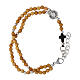 Carlo Acutis Rosary Bracelet 4mm Olive Wood Beads and Cross s3
