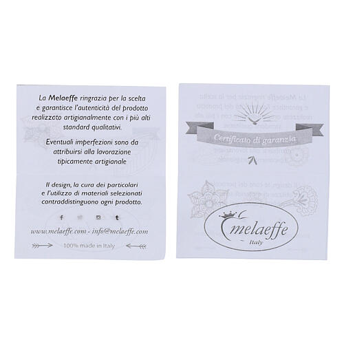 Braccialetto rosario Carlo Acutis lapislazzuli e corallo divisori ematite 4 mm medaglia 5