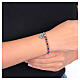Carlo Acutis Rosary Bracelet Lapis Lazuli and Coral with Hematite Dividers 4 mm medal s2