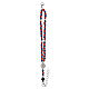 Rosario pulsera Carlo Acutis haya roja granos 4 mm s3