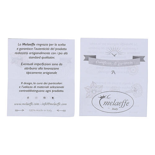 Braccialetto rosario Carlo Acutis lapislazzuli e corallo divisori dischetto argentati 4 mm 6