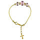 LUCY Murano glass bead bracelet with gold finish s1
