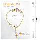 LUCY Murano glass bead bracelet with gold finish s4