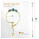 Gold Bracelet with Green Murano Glass Beads 10 mm s4
