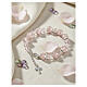 Bracelet with 0.4-inch pink Murano glass beads and 0.2-inch Bohemian crystals, silver finish s2