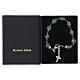 Green Murano Glass Bracelet 10 mm and 5 mm Bohemian Crystals, Silver Finish s4