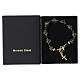 Bracelet with 10 mm Black Murano Beads and 5 mm Gold-Tone Bohemian Crystals s4