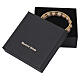 White Murano Glass Pearl Bracelet with Gold Cross 8 mm s5