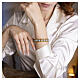 Sky‑blue Murano Glass Bracelet 8 mm with Gold Finish s4