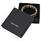8mm Murano Glass Bracelet Blue, Azure and White Mix with Gold Finish s6
