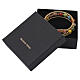 Multicolor Bracelet with 8mm Murano Glass Beads, Gold Finish s6