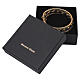 Black Murano Glass Bracelet with Gold Elements 8 mm s6
