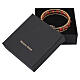 Red Murano 8mm Pearl Bracelet on Gold Base with Cross s6