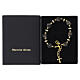 Murano Glass Bracelet 8 mm Slavic Black with Gold-tone Setting s4