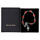 Red 8mm Murano Glass Bracelet with Silver Decor and Cross s3