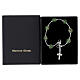 Green Murano Glass Bracelet 8mm Beads with Silver Finish Cross s3