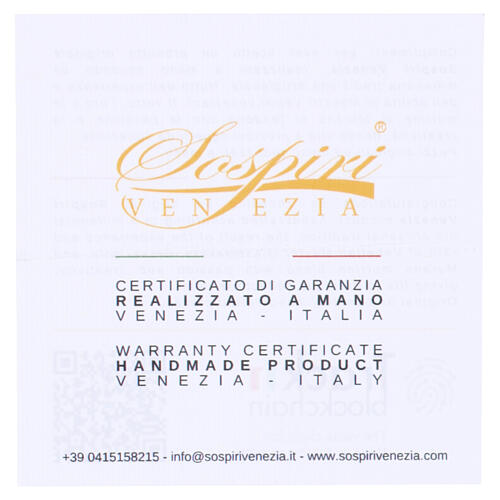 Pulsera mujer perlas 8 mm vidrio Murano color violeta con cruz plata 4