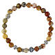 Elastic Decade Bracelet Miraculous Mary with Mexican Agate 6mm s3
