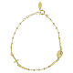 Bracelet chapelet Amen finition or sur argent 925 Vierge Miraculeuse s1