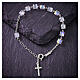 925 silver bracelet with 0.24-inch crystal beads s2