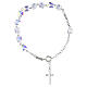 Bracelet dizainier argent 925 perles de cristal 6 mm s3