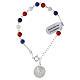 Rosary bracelet in 925 silver with 6 mm beads Carlo Acutis s1