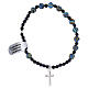 Bracelet dizainier élastique argent 925 grains 6 mm s2