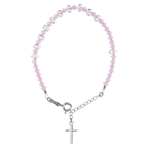 Bracelet with 0.24-inch briolette crystal beads and 925 silver 3